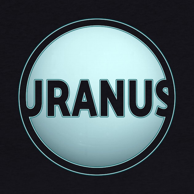 Planet Uranus with lettering gift space idea by sweetczak